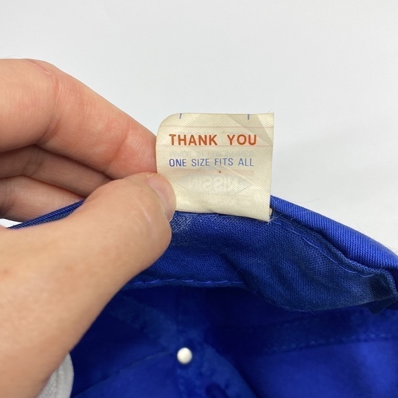 Vintage Nissin TAX AIR Blue Snapback Hat 80s - Picture 11 of 12